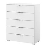 Buffet SKØP x5 Blanc alpin - Largeur : 80 cm - Chrome