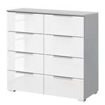 Buffet SKØP x8 Blanc brillant / Gris soie - Aluminium