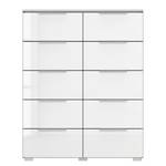 Buffet SKØP x10 Blanc brillant / Gris soie - Aluminium