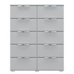 Buffet SKØP x10 Gris soie - Chrome