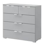 Buffet SKØP x3+2 Gris soie - Chrome