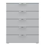 Buffet SKØP x5 Gris soie - Largeur : 80 cm - Chrome