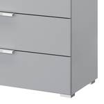 Buffet SKØP x5 Gris soie - Largeur : 80 cm - Chrome