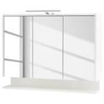 Armoire de toilette Flag II Éclairage intégré - Blanc - Largeur : 94 cm