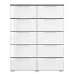 Buffet SKØP x10 Blanc brillant / Graphite - Aluminium