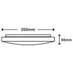 LED-Deckenleuchte Malbona Polycarbonat / Eisen - 1-flammig