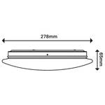 LED-Deckenleuchte Sterre Polycarbonat - 1-flammig - Durchmesser: 28 cm