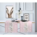 Chemin de table 6411 Polyester / Coton - Rose foncé