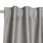 Gordijn Soft katoen/polyester - Grijs - 130 x 250 cm