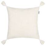 Housse de coussin Boho I Tissu mélangé - Blanc