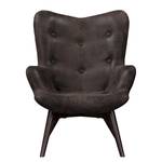 Fauteuil BRAZIL Microfibre Goda: Noir - Sans repose-pieds