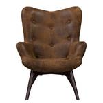 Fauteuil BRAZIL Microfibre Goda: Marron chocolat - Sans repose-pieds