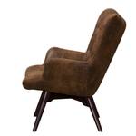 Fauteuil BRAZIL Microfibre Goda: Marron chocolat - Sans repose-pieds