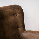 Fauteuil BRAZIL Microvezel Goda: Chocoladebruin - Zonder hocker