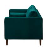 2-Sitzer Sofa LAONA Samt Vaia: Petrol