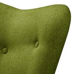 Fauteuil BRAZIL Tissu Ondria: Vert vieilli - Sans repose-pieds