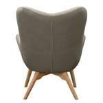 Fauteuil BRAZIL Geweven stof Ondria: Grijs - Zonder hocker