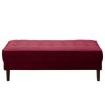 Banquette LAONA Velours Vaia: Rouge foncé