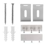 Set accessoires gordijnrails Unit kunststof - Wit