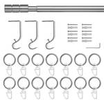 Tringle à rideau Zylinder (extensible) Acier galvanisé - Argenté mat