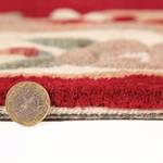 Tapis en laine Aubusson Laine - Rouge - 75 x 150 cm