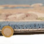Tapis en laine Aubusson Laine - Bleu - 75 x 150 cm