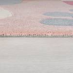 Tapis Retro Floral Polyester - Framboise - 160 x 230 cm