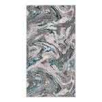 Kurzflorteppich Marbled Polypropylene - Türkis - 200 x 290 cm