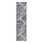 Tapis de couloir Marbled Polypropylène - Bleu marine - 60 x 230 cm