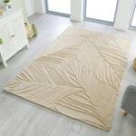Tapis en laine Lino Leaf Laine - Crème - 160 x 230 cm