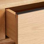 Tv-meubel Limoges fineer van echt hout/metaal - eikenhout/zwart