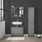 Set di mobili da bagno Zaddy II (3) Grigio scuro