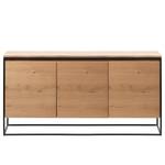 Sideboard Ratho Echtholzfurnier / Metall - Eiche