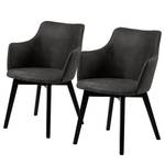 Chaises à accoudoirs Kampen I (lot de 2) Anthracite