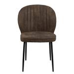 Gestoffeerde stoel Koppal I (set van 2) Vintage Donkerbruin