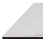 Table Holcot rectangle Imitation marbre blanc - Largeur : 160 cm