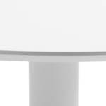 Table bistro Pomy Partiellement en frêne massif / Fer - Blanc