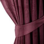 Rideau à œillets Velvet Polyester - Rouge bourgogne - 140 x 270 cm
