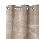 Gordijn Velvet polyester - Beige - 140 x 270 cm