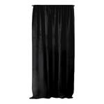 Rideau à ruflette Velvet Polyester - Noir - 140 x 245 cm