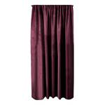 Tenda con fettuccia arricciatende Poliestere - Rosso vino - 140 x 270 cm