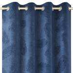 Gordijn Velvet Peaco polyester - Donkerblauw