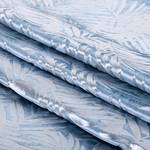 Rideau à œillets Velvet Leaves Polyester - Bleu