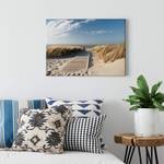 Canvas con spiaggia e pontile At Sea Poliestere PVC / Legno di abete rosso - Blu  / Beige