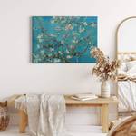 Leinwandbild Almond Blossom Polyester PVC / Fichtenholz - Blau
