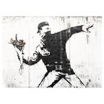 Thrower Banksy Leinwandbild Flower