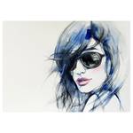 Impression sur toile Sunglasses Polyester PVC / Épicéa - Bleu