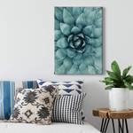 Afbeelding Agave Floral polyester PVC/sparrenhout - groen