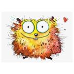 Afbeelding Happy Hamster polyester PVC/sparrenhout - beige/oranje