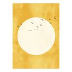 Impression sur toile Sunshine Gold Polyester PVC / Épicéa - Blanc / Doré